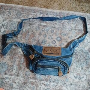 Blue Denim Fanny Pack Vtg.